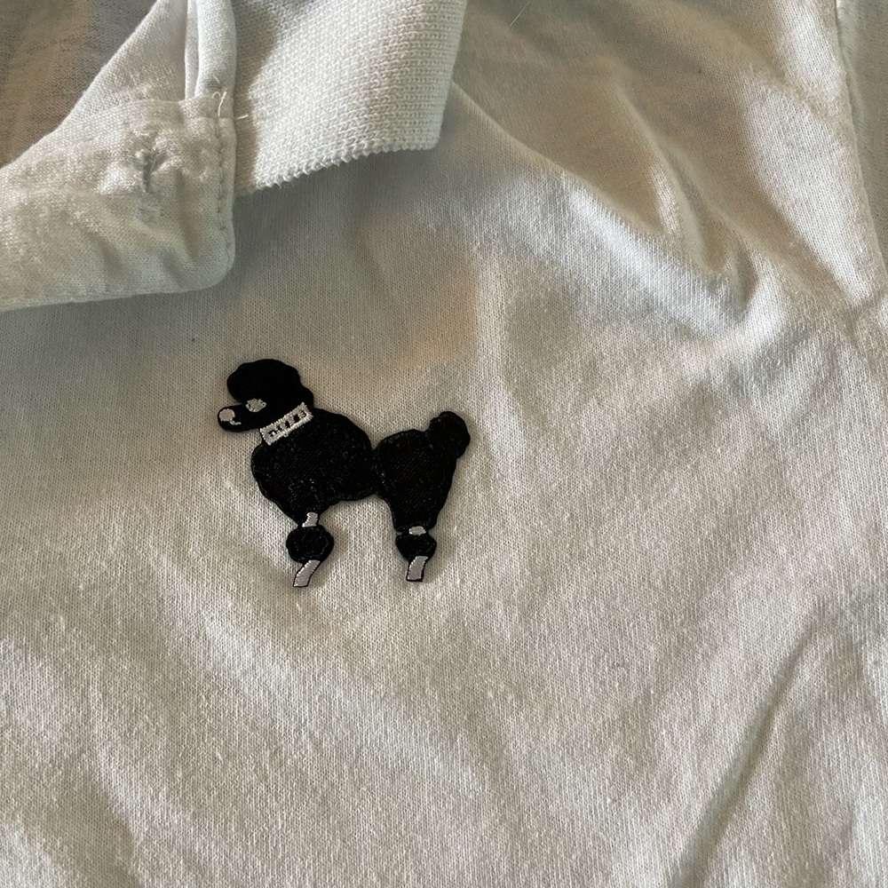 Girls Sock Hop Polo Shirt Medium Cotton retro 50s